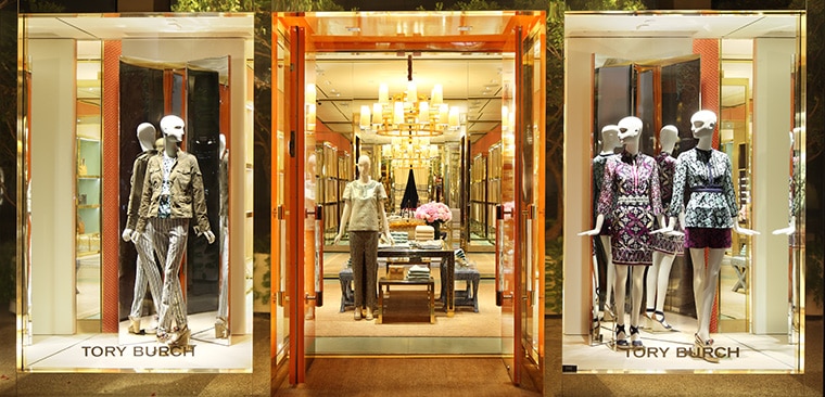 Store located in outlet mall Tory Burch is an American lifestyle brand that embodies the personal style and sensibility of its Chairman, CEO and Designer, Tory Burch. The collection, known for color, print and eclectic details, includes ready-to-wear, shoes, handbags, accessories, home and beauty.